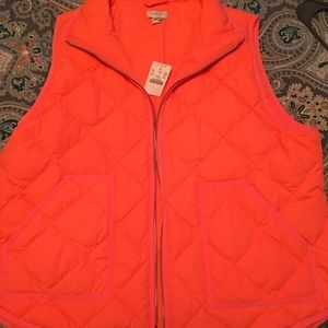 J. Crew quilted vest NWT